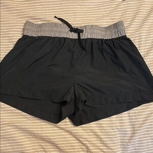 Stylish Black and Gray Women's Athletic Shorts